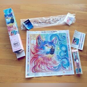 SOLD - Discontinued Print - Rainbow Wolf by Diamond Art Club
